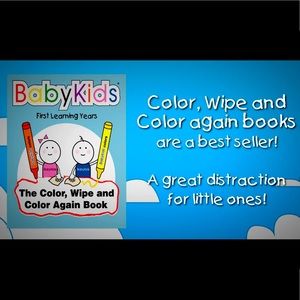 2 Color Wipe and Color Again Books plus Crayons with BONUS Little Ideas Book
